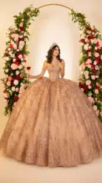 VESTIDO DE QUINCEAÑERA ROSE GOLD | REF: #26133
