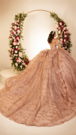 VESTIDO DE QUINCEAÑERA ROSE GOLD | REF: #26133 - Imagen 2