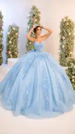 VESTIDO DE QUINCEAÑERA BABY BLUE | REF: #56562