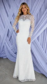 VESTIDO DE NOVIA SIRENA CON SOBREFALDA | REF: #2370