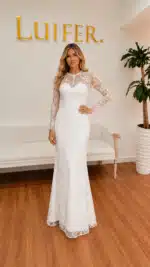 VESTIDO DE NOVIA SIRENA CON SOBREFALDA | REF: #2370