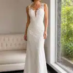 VESTIDO DE NOVIA SIRENA SIN COLA | REF: #65404