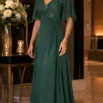 VESTIDO DE GALA VERDE ESMERALDA XL | REF: #2GLXL220007