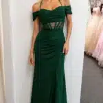 VESTIDO DE GALA VERDE ESMERALDA