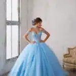 VESTIDO DE QUINCEAÑERA AZUL | REF: #89135
