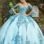 VESTIDO DE QUINCEAÑERA AQUA | REF: #89255