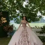 VESTIDO DE QUINCEAÑERA ORO ROSA | REF: #89458